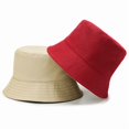 thumbnail image 2 of Dual-Sided Cotton Bucket Hat - Urban Style Versatile Outdoor Sunshade, 2 of 7