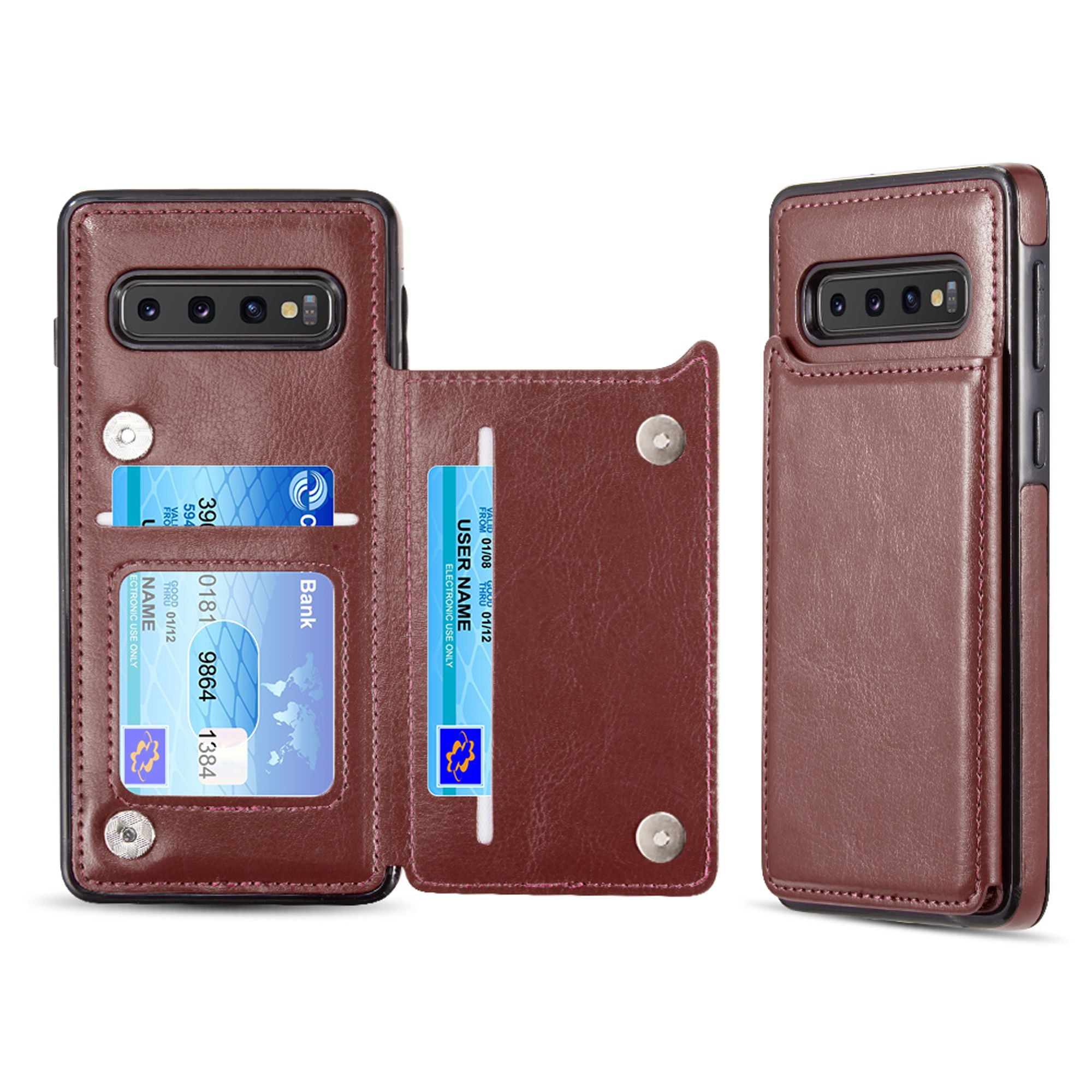 For Samsung Galaxy S10 Plus Case by Insten Slim Smartflip Business