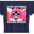 thumbnail image 3 of Furby - Cute Outside Chaos Inside - Women's Short Sleeve Graphic T-Shirt, 3 of 5