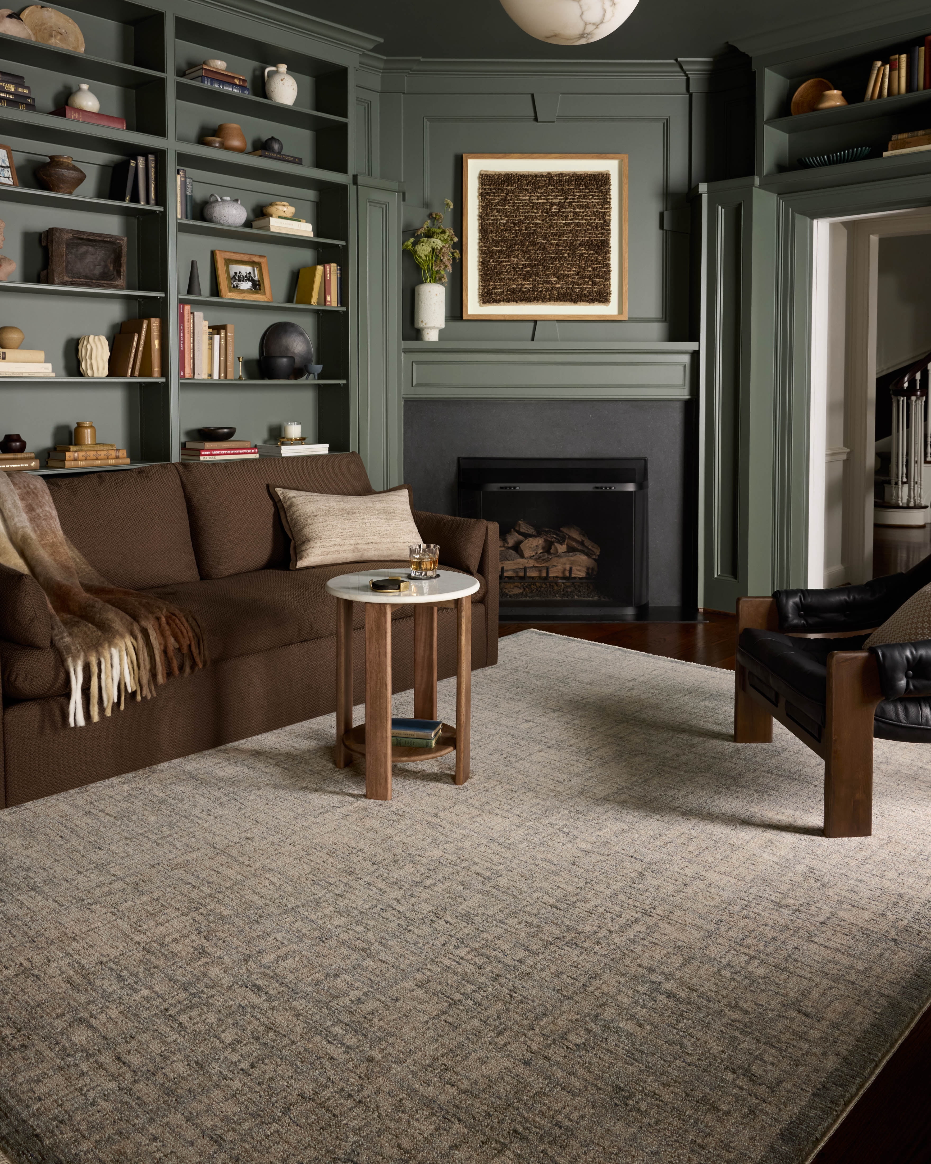 Loloi Winston Denim / Bone 6'-7" x 9'-10" Area Rug