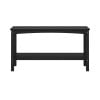 thumbnail image 6 of Costaelm Paradise 55" Outdoor Patio HDPE Adirondack 2-Tier Shelf Console Table, Black, 6 of 14