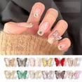 thumbnail image 4 of Siquannn 10 Pieces Rhinestone Rhinestone Gel Rose Nail Decals Nail Piercing Charms Impress on Nails Korean Nail Stickers Rainbow Glitter Nail Sticker Medium Nails Peel And Stick Nails, 4 of 8