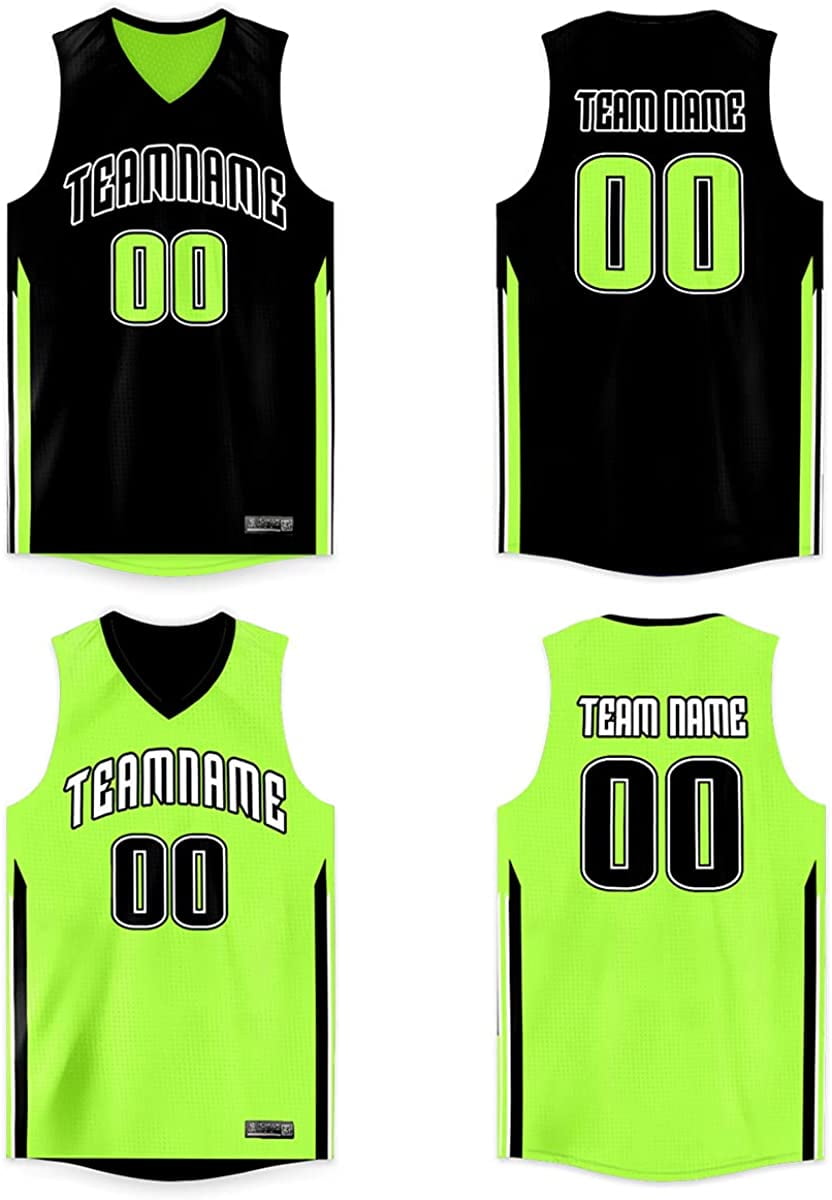 Custom Basketball Jersey Reversible Printed Name Number Athletic Blank