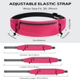 thumbnail image 5 of WATERFLY Unisex Adjustable Sports Jogging Fitness Nylon Running Waist Belt Elastic Band,Red, 5 of 8