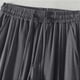 thumbnail image 5 of Pantalones largos para hombre, informales, holgados, ventilados, con bolsillos y cordón, rectos, de poliéster., 5 of 5