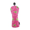 thumbnail image 4 of Funda protectora de madera con estampado de fresas para palos de golf, regalo para golfistas y transporte. FW, 4 of 9