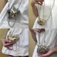 thumbnail image 2 of Fashionable Mini Crossbody Bag For Women Small Evening Bag Crossbody Purse For Event And Shopping Wedding Party Silver, 2 of 4