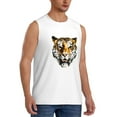 thumbnail image 2 of PAYOHTO Men's Sleeveless Shirts Gym Tank Top with Tiger Head with Creative Design, 2 of 8