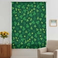 thumbnail image 3 of Green Shamrock Sheer Curtains 96 Inches Long, St. Patrick's Day Spring Lucky Vintage Light Filering Curtains, Privacy Drapes Simi Floor to Veiling Curtain for Living Room Bedroom Window Treatment, 3 of 9