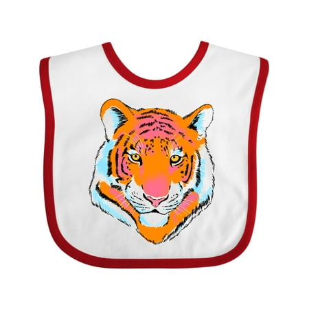 

Inktastic Tiger Head Gift Baby Boy or Baby Girl Bib