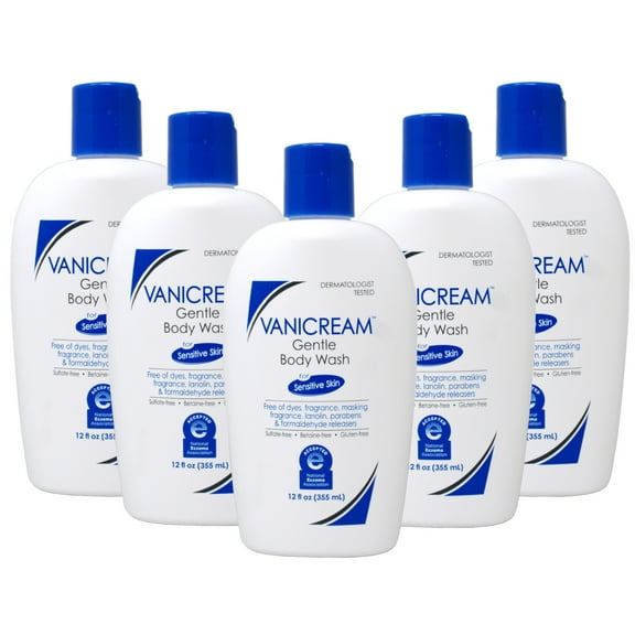5 Pack - Vanicream, Gentle Body Wash, For Sensitive Skin, Fragrance Free, 12 fl oz (355 ml)