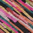 thumbnail image 5 of HomeRoots 603231 9 x 12 ft. Pink, Black & Green Striped Washable Indoor & Outdoor Rectangle Area Rug, 5 of 5