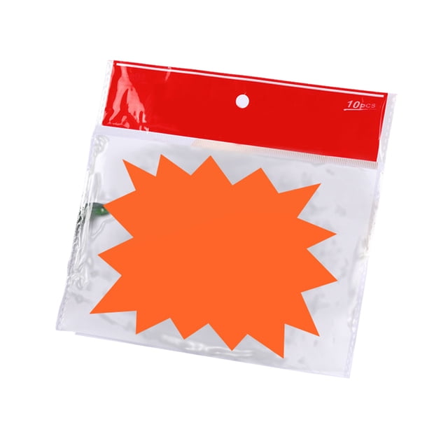 Sonducket Señales de papel de ráfaga, 50 piezas, decoración del hogar, accesorios de bricolaje, suministros de venta de garaje, decoración de Ropa, zapatos y accesorios Miscelánea TYPE18 NO18 Sonducket AP008997-29B