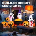 thumbnail image 6 of Ayieyill 8.5FT Halloween Inflatables Pumpkin Ghost Family with Built-in LED Lights, Halloween Blow up Yard Decorations, 6 of 8
