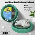 thumbnail image 4 of Cat Scratcher Interactivo con Dos Bolas Giratorias, Almohadilla Duradera para Jugar en Interiores, Sisal Morado Ecológico, Juguete Cat 2 en 1, 4 of 5