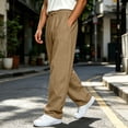 thumbnail image 5 of Inleife Mens Pants Sweatpants Stretch Men's Casual Sport Pocket Solid Color Elastic Waist Jogger Pants, 5 of 6