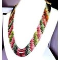 thumbnail image 3 of 260.50Ct. Designer 6-Strand Natural Multi Tourmaline Beads 3mm Wedding Gift  Necklace, 3 of 5