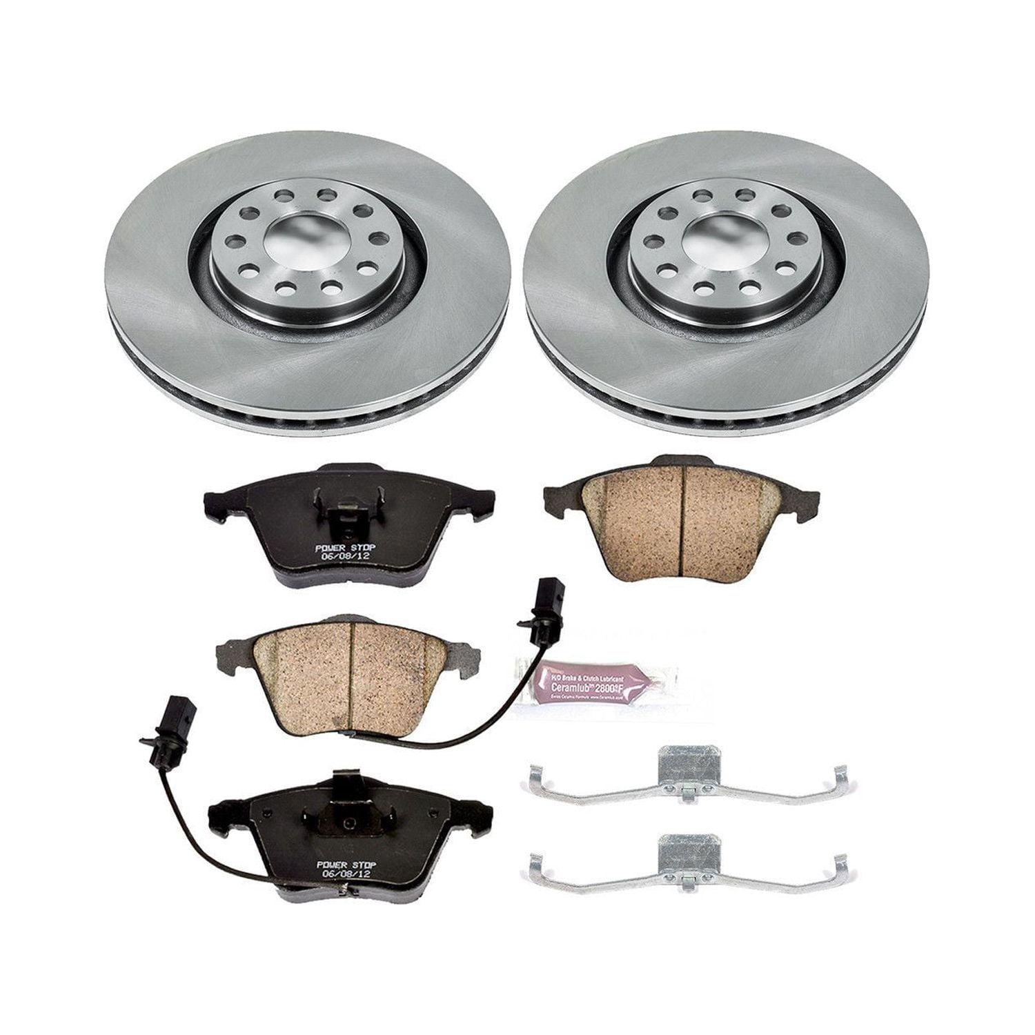 Power Stop Front Stock Replacement Brake Pad and Rotor Kit KOE2990