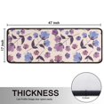 thumbnail image 5 of Kitchen Rugs Sets Of 2,Pioneer Flower Floral Print Pattern Anti Fatigue Kitchen Mat Rugs Non Slip Washable,Decorative Kitchen Floor Mats for Kitchen,Sink,Laundry,17"x47"+17"x47", 5 of 5