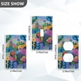 thumbnail image 7 of Yayeee Duplex Wall Plate 1-Gang 4.5"x2.7" Home Receptacle Light Switch Decorative Outlet Cover, Art Plants, 7 of 7