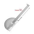 thumbnail image 4 of 145mm Stainless Steel 180 Protractor Angle Meter Measuring Ruler Rotary Mechanic Tool Ruler ,Water-Proof & Dust Resistant, 4 of 7