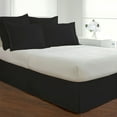 thumbnail image 2 of Fresh Ideas Bedding Tailored Bed Skirt, Classic 14” Drop Length, Pleated Styling, Queen, Black, 2 of 6