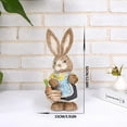 thumbnail image 2 of LBJTAKDP Easter Rabbit Statue Standing Sisal Bunny Rabbit Lifelike Hand- Woven Straw Figures Spring Easter Figurine Tabletop Straw Rabbit Decor Statue for Home Table Office Kitchen Farmhouse, 2 of 4