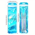 thumbnail image 4 of 50 bolsas de regalo holográficas con cremallera azul, embalaje resellable for artículos pequeños, ideal for guardar joyas y bolígrafos, 4 of 4