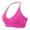 X1 Hot Pink, variant on Ticikt Women Workout Impact Bras Medium Low Support Halter Sports Bras Seamless Open Back Gym Padded Yoga Crop Top,Color:Hot Pink