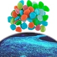 thumbnail image 4 of 50 Pcs Glow In The Dark Garden Pebbles Glow Stones Rocks For Walkways Garden Path Patio Lawn Garden Yard Decor Luminous Stones, 4 of 8
