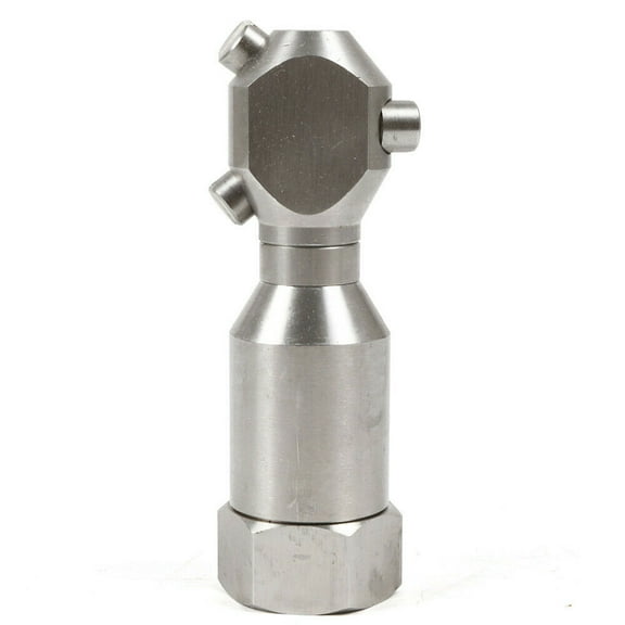 Pressure Washer Drain Sewer Cleaning Jetter Washing Nozzle 3 Fan Shaped Jets 1/2 Inch Male Connect Suitable for Container Pipeline Clean