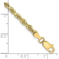 thumbnail image 2 of Solid 14K Yellow Gold 3.6mm Diamond-cut Quadruple Rope Lobster Lock Chain - 7" Bracelet, 2 of 4