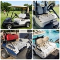 thumbnail image 6 of Golf Cart Seat Covers for 2 Seater, Brown Eucalyptus Leaves Soft Microfiber Cart Seat Towel Blanket, Summer Watercolor Leaf Absorbent Breathable Non Slip Bench Seats Protector for Golf Course 51"x31", 6 of 9