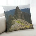 thumbnail image 1 of Ahgly Company Sites Machu Picchu Indoor Throw Pillow, 18 inch by 18 inch, 1 of 6