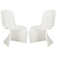 thumbnail image 2 of Safavieh Tana Coastal Wicker Accent Chair, White (Set of 2), 2 of 10