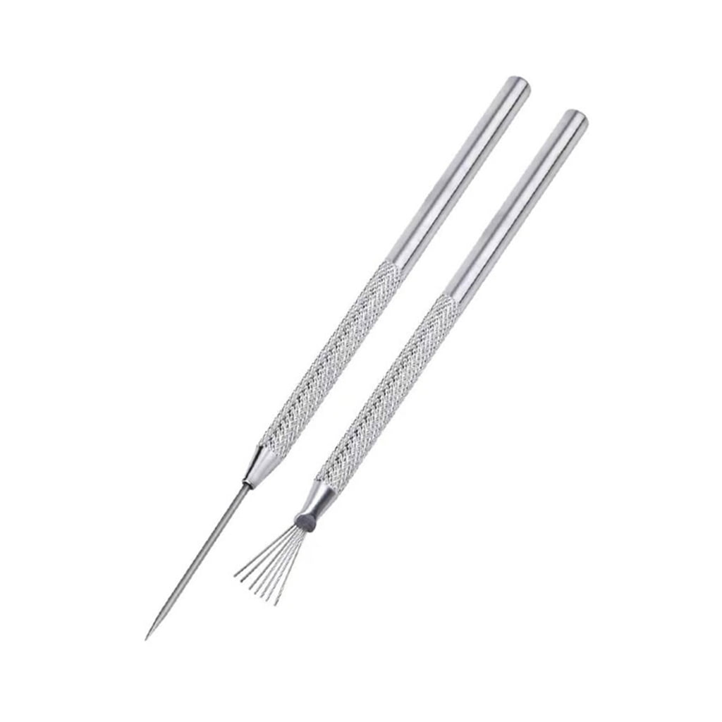YOOYEH Clay Needle Tools Fine-Textured Handle Multiple Bristles Quality  Needle Tool Wire Texture Ceramics Tools Clay Sculpting Modeling Tool