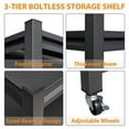 thumbnail image 2 of STANI Garage Storage Shelves Heavy Duty, 3-Tier Metal Shelving Unit , Adjustable Garage Storage Racks and Shelving, Utility Shelf Racks for Garage Kitchen Basement Warehouse, 2 of 8