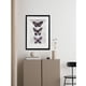 thumbnail image 5 of Cuadro decorativo mariposas LUNE ART GALLERY AnimalArt pintura a mano marco negro vidrio, 5 of 5