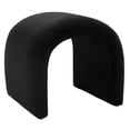 thumbnail image 5 of SAFAVIEH Kibo Modern Style n Shape Ottoman, Black ( 20.1 in. W x 18.3 in. D x 18.5 in. H), 5 of 9