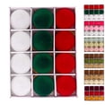 thumbnail image 1 of 12 bolas navideñas de terciopelo de 2,36 pulgadas para decorar el árbol de Navidad, adornos navideños colgantes flocados, juego de bolas navideñas irrompibles para decoración navideña, liquidación., 1 of 7