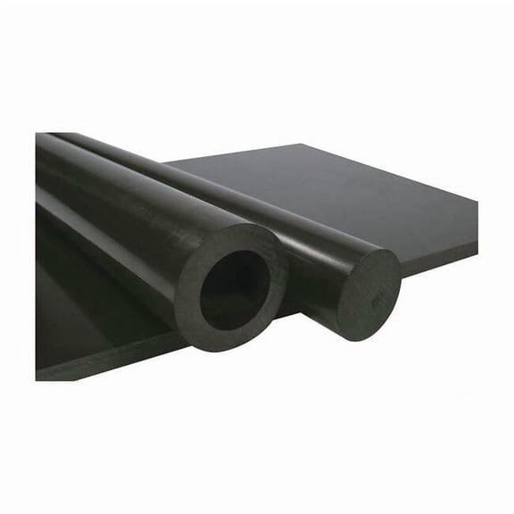 Black Extruded Nylon 6/6 Rod Stock 4 ft. L, 3/16" Dia.