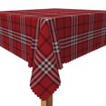thumbnail image 3 of Tchckioa Merry Christmas Red Tablecloth,Square Waterproof Table Cloth for Kitchen Home Decor,70x70 Inch, 3 of 7