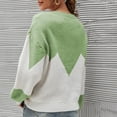 thumbnail image 4 of Fall Sweaters for Women 2022 Colorblock Knit Pullover Sweater Casual Crewneck Lantern Sleeve Sweater Jumper Pullover clearance sweaters women, 4 of 7