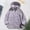 Light Violet, variant on Women's Hooded Windbreaker Waterproof Rain Jacket Colorblock Outdoor Hiking Raincoat Lightweight Athletic Jackets Utility Gorpcore Streetwear Outerwear White L