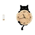 thumbnail image 1 of Soporte para pajitas,Dispensador de pajitas de acrílico para mostrador,Reloj de pared,Reloj de pared decorativo para baño o dormitorio,Reloj de pared para gatos silencioso,sin tictac,ideal, 1 of 8