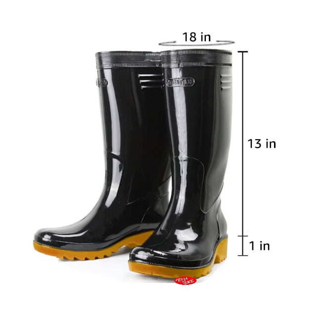Men's Over Knee Rain Boots Waterproof Fishing Slip Resistant Wading Shoe Boots D