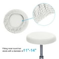 thumbnail image 3 of Unique Bargains Round Bar Stool Covers Washable Elastic Kitchen Living Room Cushion Cover Cream, 3 of 7