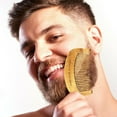thumbnail image 3 of Handmade Wooden Mustache and Beard Comb, 3 of 8