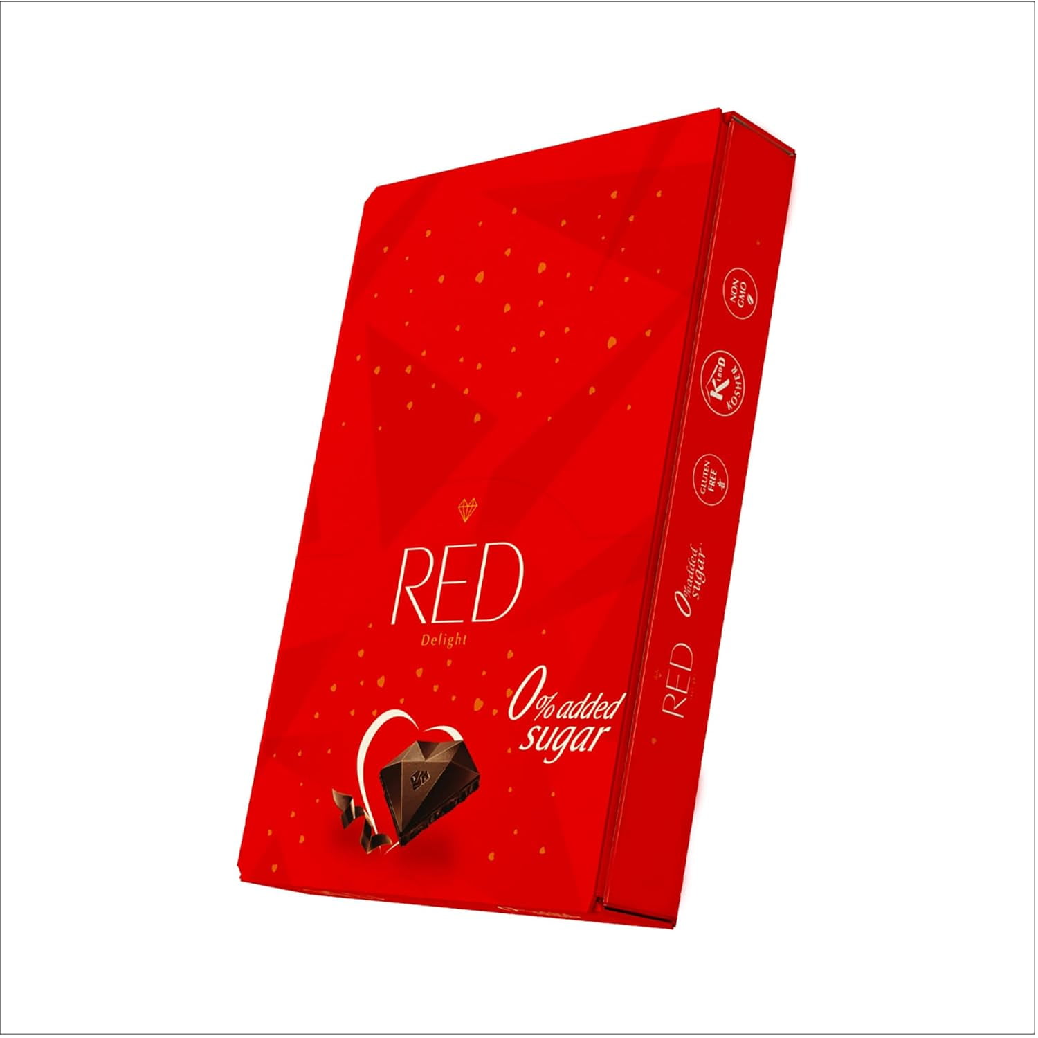 RED Delight Dark Chocolate 12 Count Box of Grab N Go Travel Size Bars (0.92 Ounces Each)