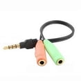 thumbnail image 2 of 3.5mm Audio Splitter Adapter Cable Headphone Splitter Male To Dual Female MP3 MP4 Stereo Plug Adapter For Laptop Mic Headset, 2 of 8